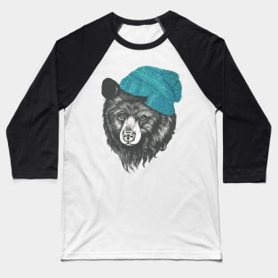 Bear in Blue Baseball T-Shirt